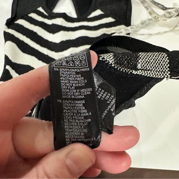 Forever 21 Black &‎ White Zebra Print Sleeveless Bodycon Dress Size M - Picture 6 of 9